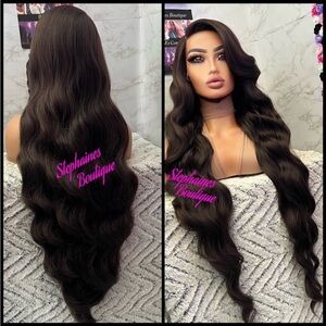 Long Wavy Brown Wig